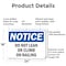 Signmission Do Not Lean Or Climb On Railing, 24 in W x Rectangle, Aluminum OS-2PACK-NS-A-1824-L-11292 - alternate 2